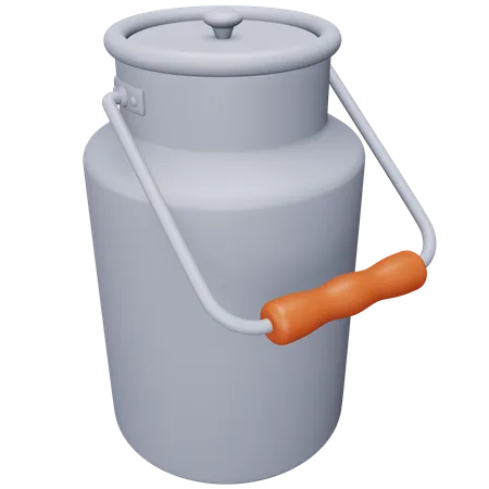 Milk Can  3D Icon