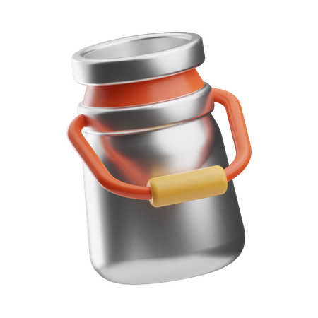 Milk Can  3D Icon