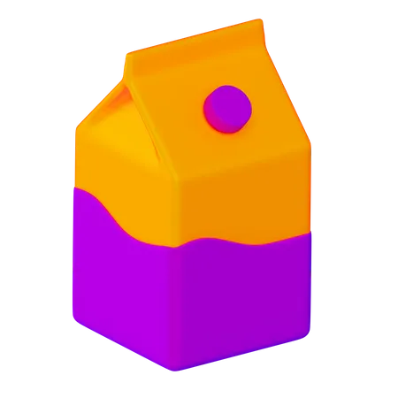 Milk Pack  3D Icon