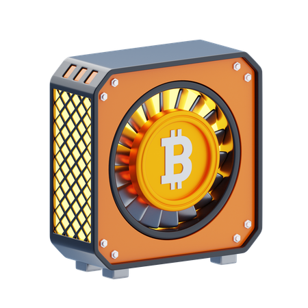 Minería Bitcoin  3D Icon