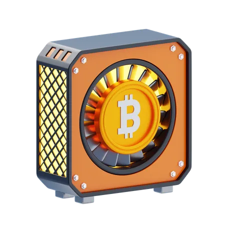 Minería Bitcoin  3D Icon