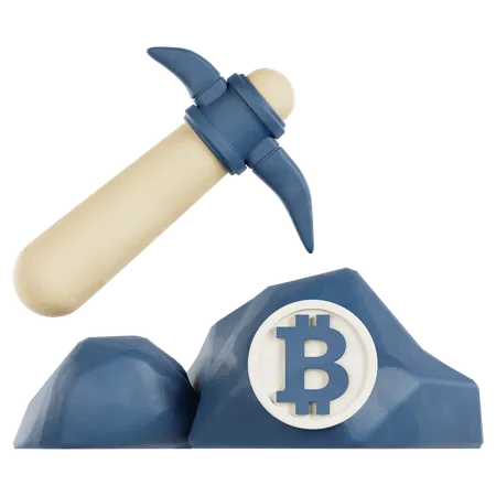 Minería criptográfica  3D Icon