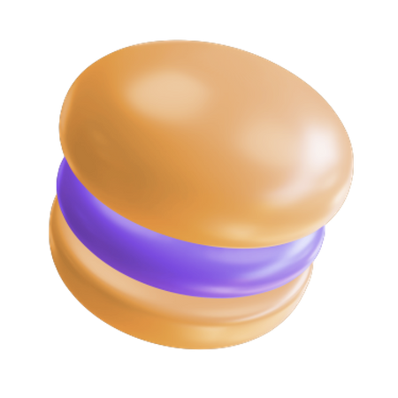 Mini Burger  3D Illustration