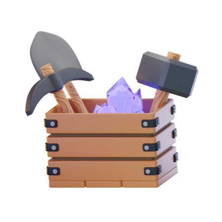 Mining Equipments  3D Icon