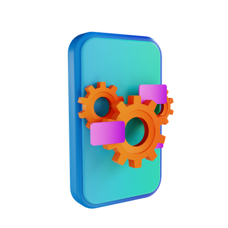 Mobile configuration  3D Illustration