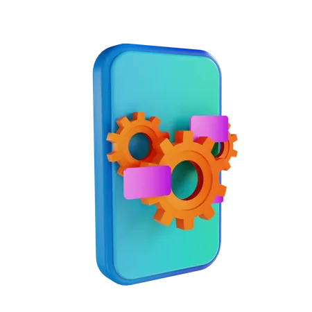 Mobile configuration  3D Illustration