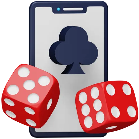 Mobile Gambling  3D Icon