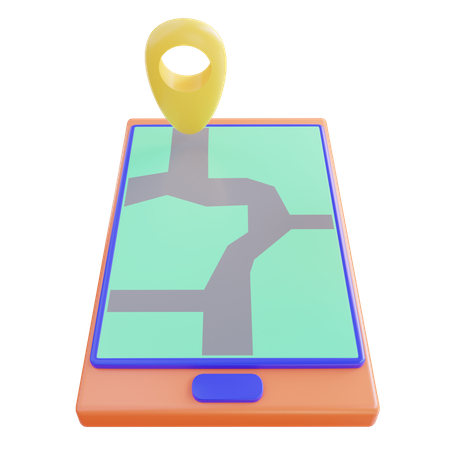 Mobile Gps  3D Icon