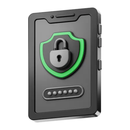 Mobile Lock  3D Icon