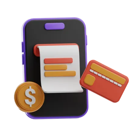 Mobile Payment  3D Icon