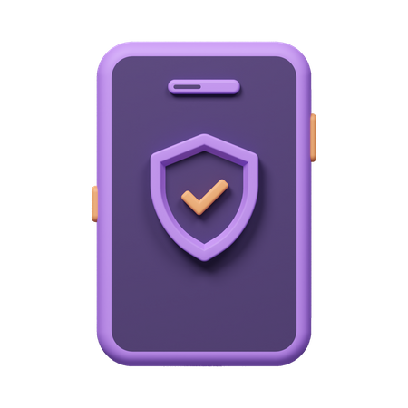 Mobile Protection  3D Icon