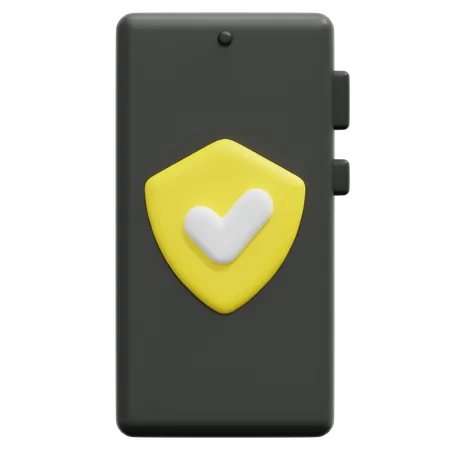 Mobile Protection  3D Icon