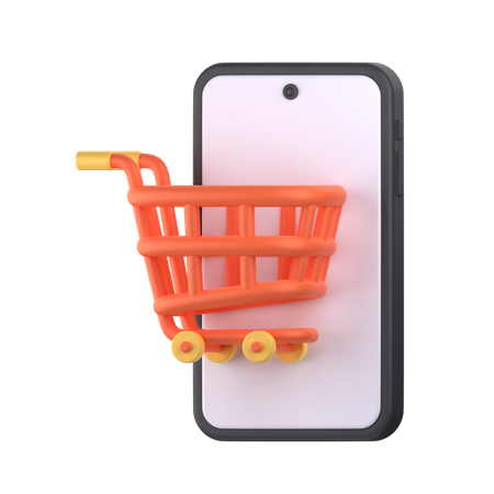 Mobile Shopping  3D Icon