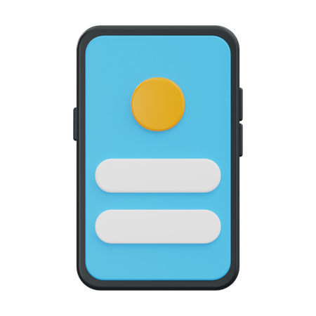 Mobile Ui  3D Icon