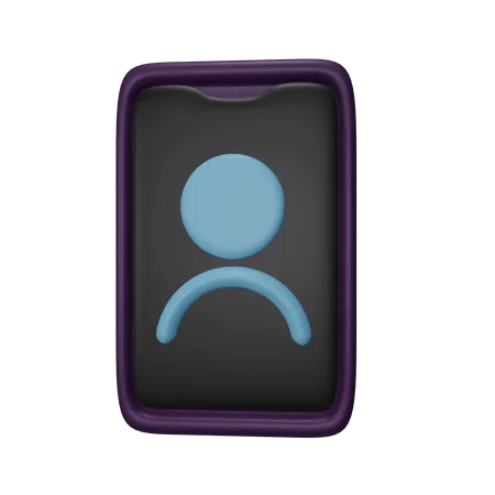 Mobile User  3D Icon