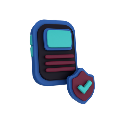 Mobile Verified  3D Icon