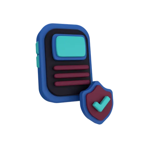 Mobile Verified  3D Icon