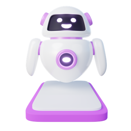 Mobile Virtual Assistant  3D Icon