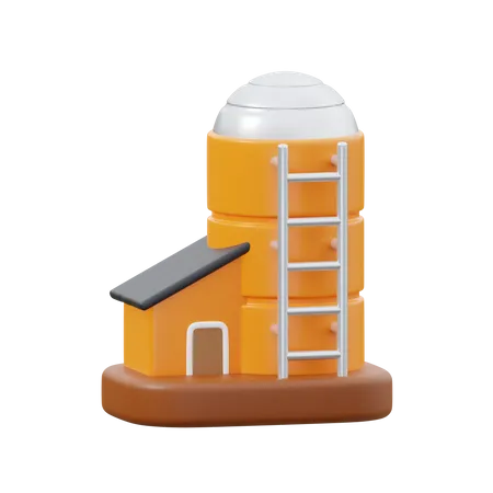 Moinho de trigo  3D Icon