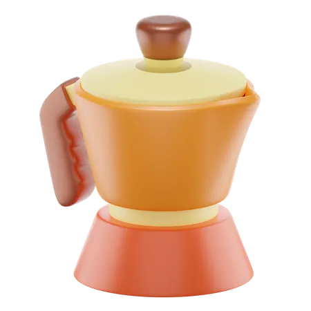 Pot de moka  3D Icon