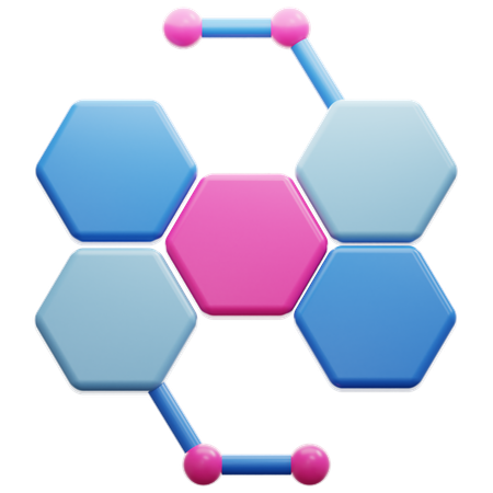 Moléculaire  3D Icon