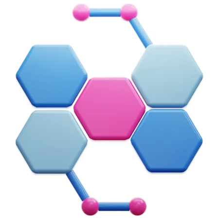 Moléculaire  3D Icon