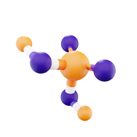 Molecule Structure  3D Icon