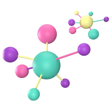 Structure moléculaire  3D Icon