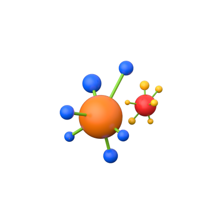 Molecules  3D Icon