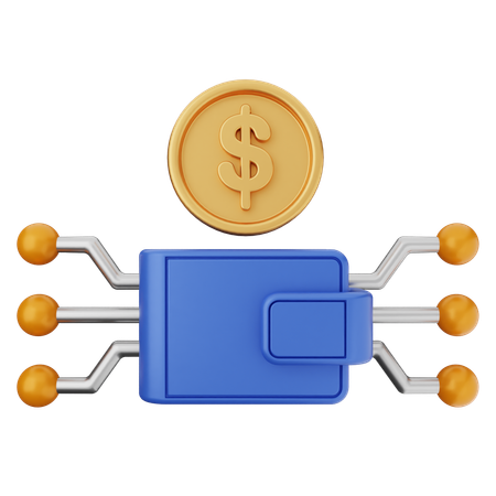 Moneda digital dólar  3D Icon