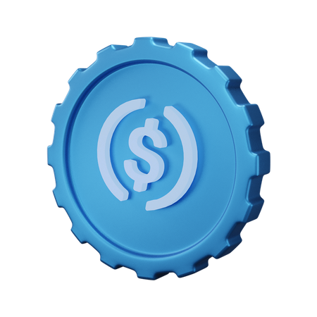 Moneda de usd  3D Icon