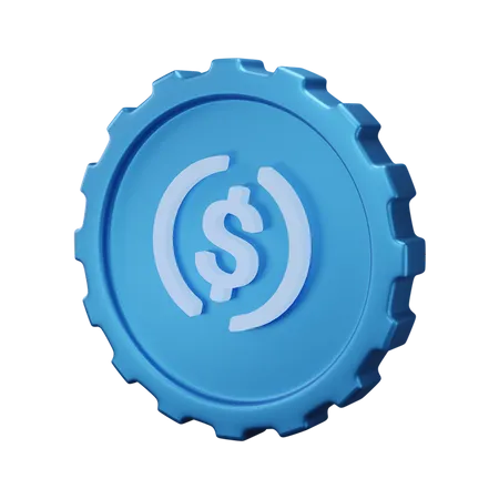 Moneda de usd  3D Icon