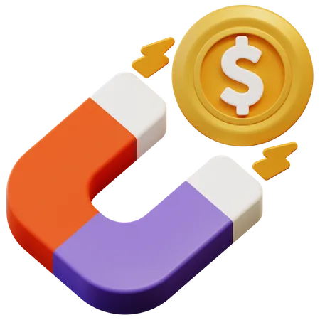 Money Attraction  3D Icon