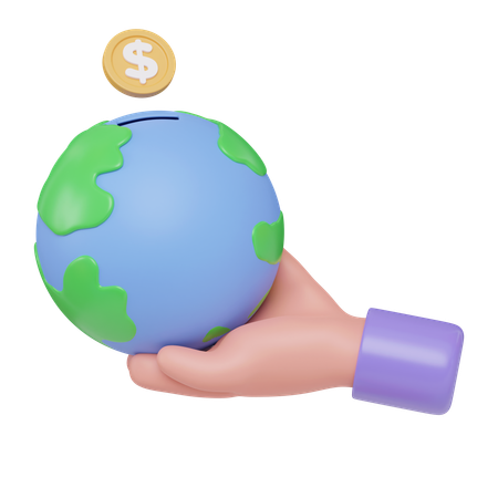 Money Donation  3D Icon