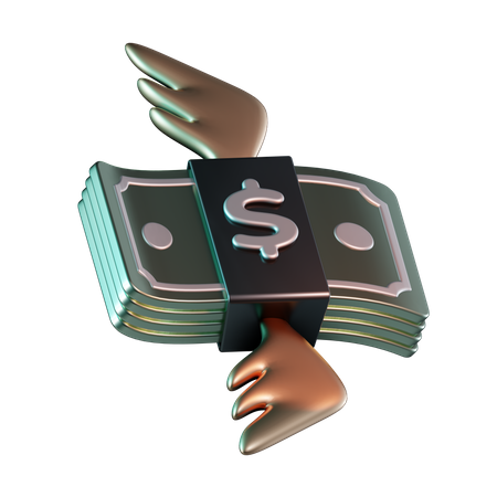 Money Fly  3D Icon