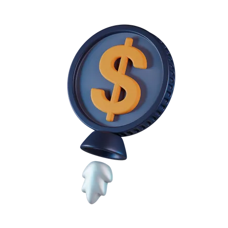 Money Fly  3D Icon