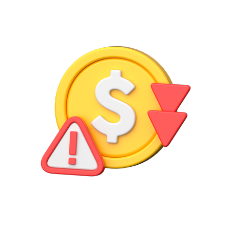 Money Loss  3D Icon