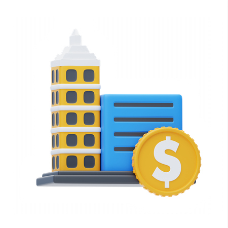 Money-making property  3D Icon