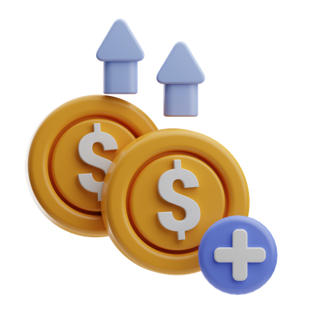 Money Top Up  3D Icon