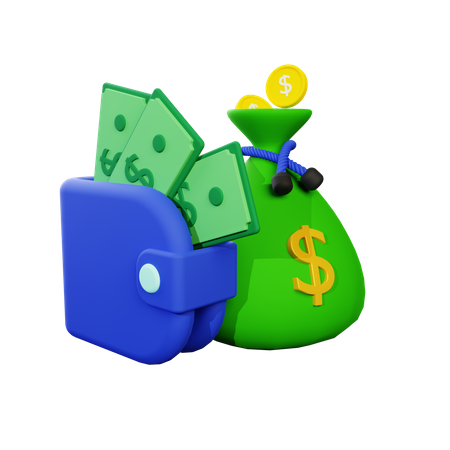 Money Wallet  3D Icon