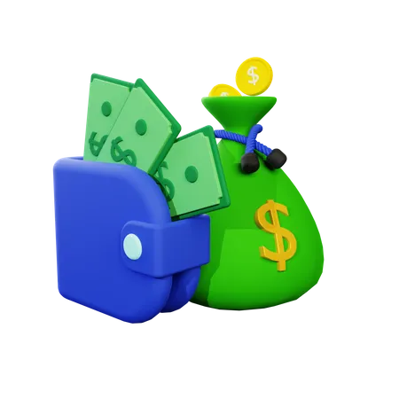 Money Wallet  3D Icon