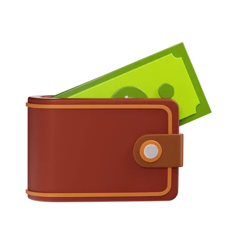 Money Wallet  3D Illustration