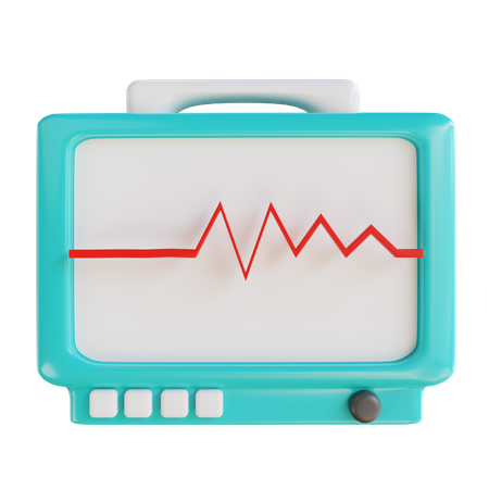 Monitor ecg  3D Icon