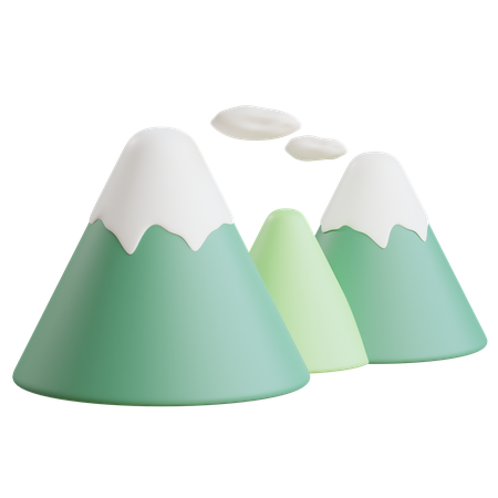 Montaña  3D Icon