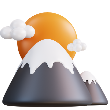 Montaña  3D Icon