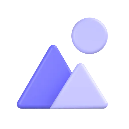 Montaña  3D Icon