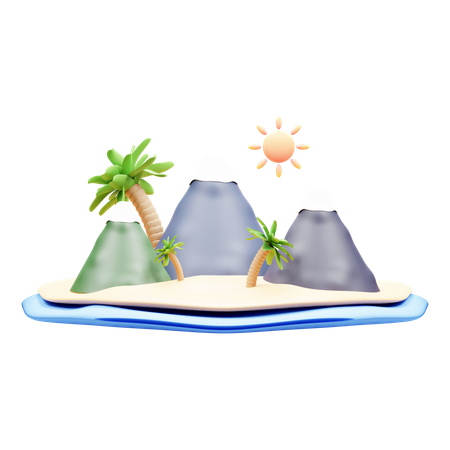 Montaña  3D Icon