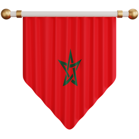 Morocco Flag  3D Icon