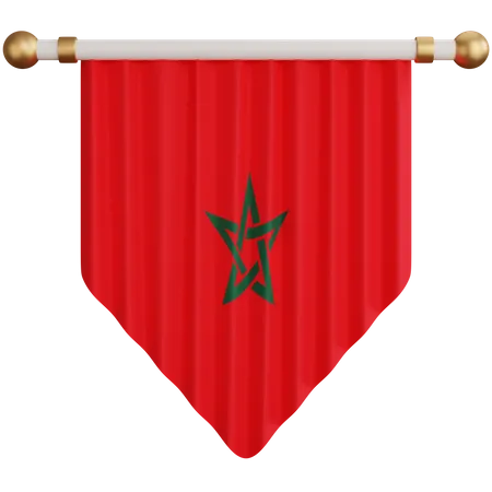 Morocco Flag  3D Icon