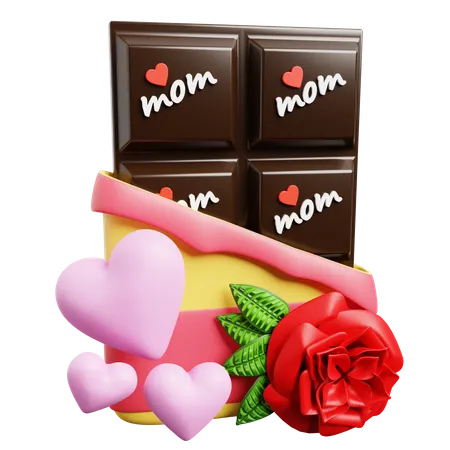 Mother Day Chocolate  3D Icon